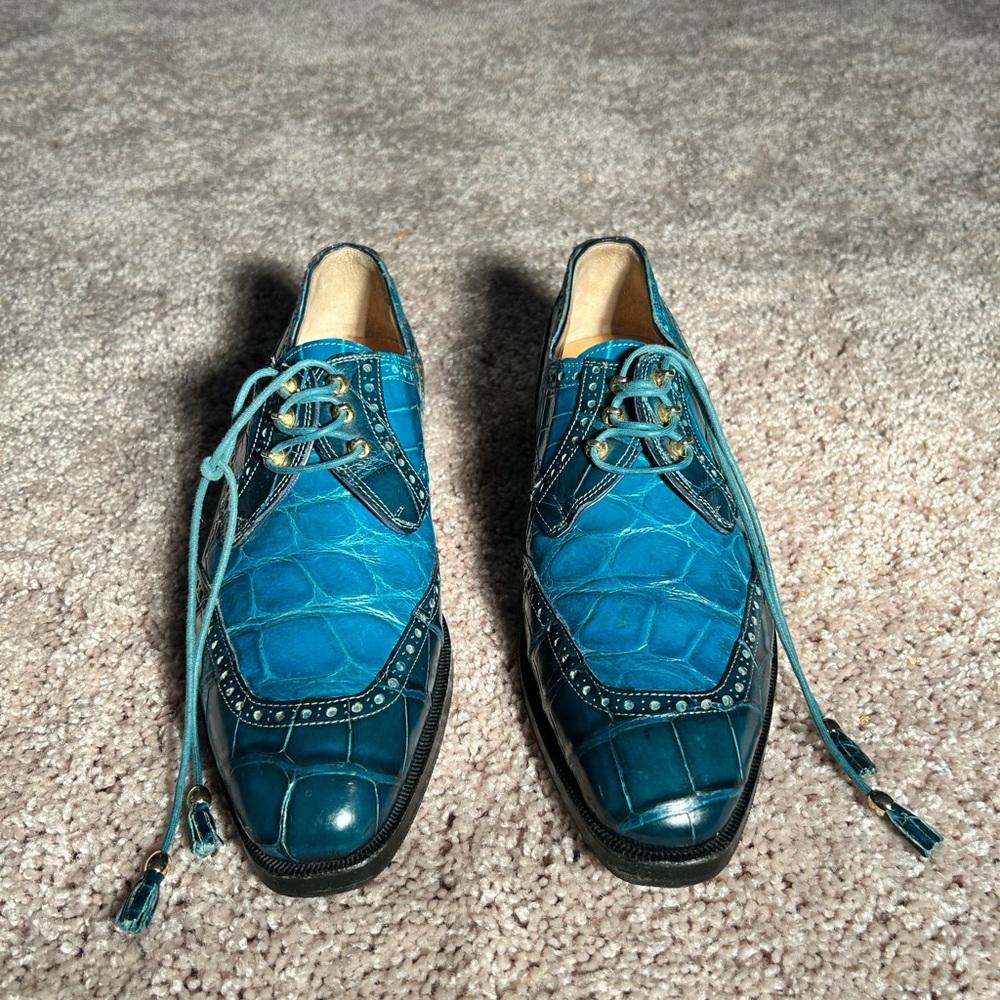 Men’s Mauri Genuine Alligator Dress Shoe Men’s 8 Women’s 9